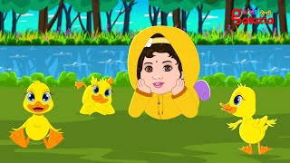 क्वैक क्वैक बत्तख  Ducks by the Pond  Hindi Nursery Rhymes for Children Galatta Kids  Battakh [upl. by Attenyl]