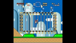 Super Mario World  getting a Winged Cage UNUSED SPRITE [upl. by Zeni321]