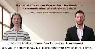 Essential Classroom Expressions for Students Communicating Effectively at School complete [upl. by Neerehs]