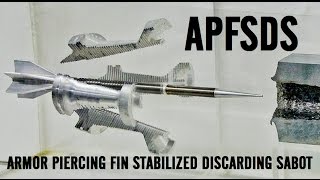 APFSDS long rod penetrator animation and slow motion impacts [upl. by Nickola]