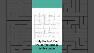 Troll maze maze puzzle braingames [upl. by Brause]