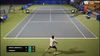 Nikoloz Basilashvili vs ChunHsin Tseng 曾俊欣  Chennai Open 2024 [upl. by Ken]