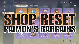 Genshin Impact SHOP RESET PAIMONS BARGAINS for January 2021 [upl. by Nelleoj642]