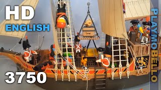 1990 Playmobil 3750 Vintage Pirate Ship Playmobil set REVIEW [upl. by Learrsi]