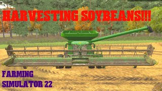 SOYBEAN HARVEST  Part 2  FS22 [upl. by Travax57]