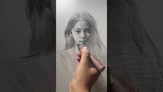 drawing charcoalshading girldrawing drawingtutorial pencildrawingtechniques pencildrawing [upl. by Airdnahs]