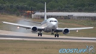 Hard and Bumpy Air Onix Boeing 737 Landing at Split airport SPULDSP [upl. by Harrus727]