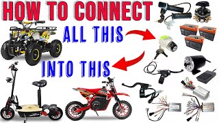 Electric Scooter ATV Dirt Bike  WIRING DIAGRAM  Nitro Motors and Similar with Brushed EMotor [upl. by Eenattirb235]