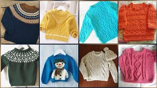 Latest Baby Boy Sweater Knitting Pattern EasyKnitted Sweater Design For Baby [upl. by Livvy]