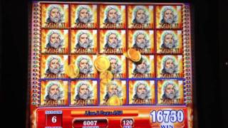 ZEUS II slot machine FULL SCREEN WIN [upl. by Annawal]