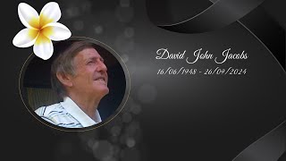 David John Jacobs Memorial Live Stream [upl. by Eisen]