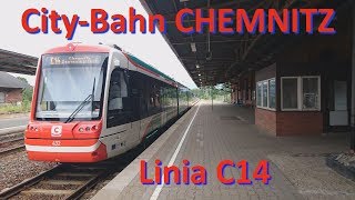 Tramwaje Chemnitz Linia C14 Tramwaj dwusystemowy TRAMTRAIN [upl. by Duj]