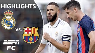 Real Madrid DOMINANT in El Clasico win over Barcelona 💪 💯 🔥  LaLiga Highlights  ESPN FC [upl. by Fayre]