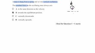 Oscillation Exam Questions  A Level Physics AQA Edexcel OCR A level 1 [upl. by Froehlich]