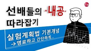 실험계획법의 기본 개념 명료하고 간단하게 이해하기 [upl. by Iphigeniah]