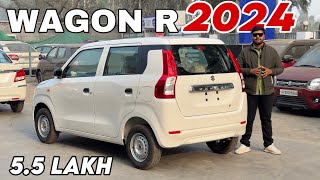 MARUTI SUZUKI WAGON R LXI 2024 BASE MODEL ₹55 LAKH ❤️ NEW WAGONR LXI 2024 UPDATED REVIEW [upl. by Alywt]