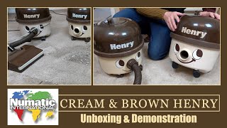 Numatic Cream amp Brown Henry Vacuum Cleaners [upl. by Ariamo]