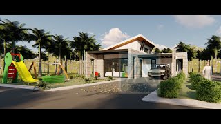 The Baraka Contemporary 4 Bedroom House Plan [upl. by Arvie]