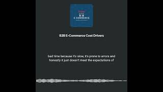 Better B2B Ecommerce Ep 1  Mastering Budgeting Hidden Costs amp Strategic Investments [upl. by Aivle]