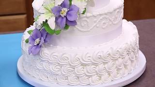 How To Make Your Own Buttercream Wedding Cake  Part 1  Global Sugar Art [upl. by Akemit]