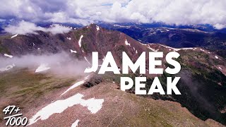 Hiking James Peak St Marys Glacier Colorado  471000  SUMMIT FEVER Sony A7siii  DJI Air 2s [upl. by Guinna]