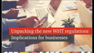 Withholding Tax Regulations Webinar [upl. by Florry]