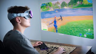 Playing Fortnite on the Apple Vision Pro [upl. by Woodberry]