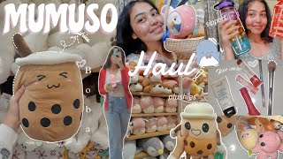 MUMUSO HAUL🧸𐙚˙⋆˚🐰ᡣ𐭩plushiesbeauty productssippers from mumuso aesthetic Unboxing [upl. by Anihcak]