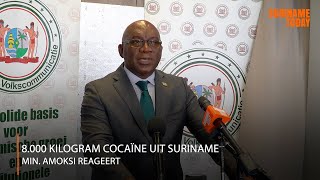 Minister Amoksi Reageert Op Drugsvangst In Spanje  Suriname Today [upl. by Greenes528]