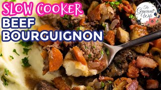 Slow Cooker Beef Bourguignon [upl. by Muslim]