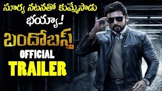 Bandobast Movie Official Trailer  Suriya  Mohan Lal  Arya  2019 Telugu Trailers  NSE [upl. by Kliment855]