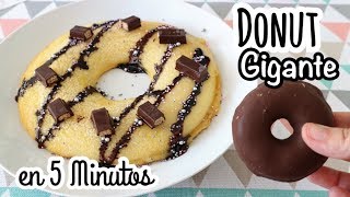 DONUT GIGANTE  Postres en 1 minuto  DONAS HORNEADAS [upl. by Asillem]