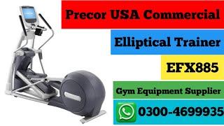 Precor USA Elliptical Cross Trainer efx885  precor elliptical machine  msalmansiddique [upl. by Seel]