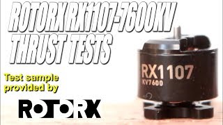 RotorX RX11077600KV Thrust Tests amp Overview [upl. by Goddard]