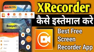 xrecorder kaise use kare  du screen recorder kaise use kare  How to use XRecorder app [upl. by Annodahs]