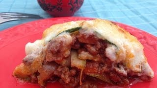 Pasta Less Lasagna using courgettes [upl. by Grati]