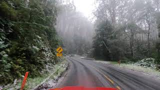 Mt Baw baw Road With Snow 001 [upl. by Vanzant]