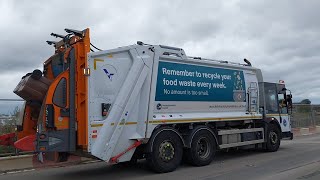 Buckinghamshire Council Dennis elite  narrowtrack olympus empying Brown Garden waste bins [upl. by Henryetta]