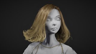 Blender Hair editing timelapse [upl. by Kipper434]