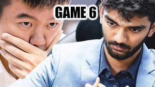 Ding vs Gukesh  GAME 6  FIDE World Chess Championship Match 2024 [upl. by Osswald228]