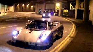 Pagani Zonda  tailslides amp tunnels [upl. by Notyalc]