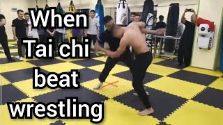 Real Kung fu fight EP 41 Tàijí quán Vs Wrestling taichi wrestling fight  its about gong fu [upl. by Valera]