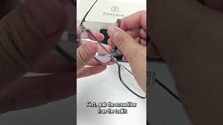 How to Replace the Silicone Nose Pads on Your Glasses zanylen glass clipon sunglasse eyeglasses [upl. by Aivatco185]