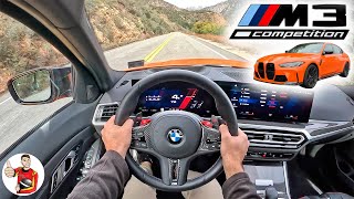 The 2023 BMW M3 Competition xDrive is an M Car Masterpiece POV Drive Review [upl. by Dubenko]