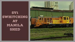 SV1 Switcher at Manila Shed With 919 and Guess who Departing Train from Tutuban [upl. by Mulcahy694]