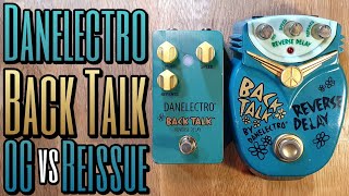 Danelectro Back Talk vs Back Talk reissue  reverse delay comparison [upl. by Zetrauq185]