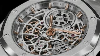 Royal Oak quotJumboquot ExtraThin Openworked  AUDEMARS PIGUET [upl. by Westmoreland]