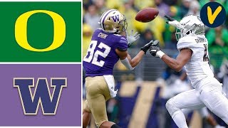 12 Oregon vs 25 Washington Highlights  Week 8  College Football Highlights [upl. by Nonnaihr]