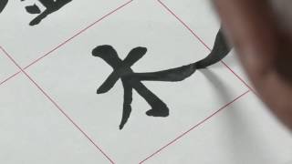 Learn Chinese Calligraphy of Metal Wood Water Fire and Earth [upl. by Eixor]