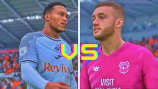 Ultra Realistic Career Swansea City v Cardiff City  South Wales derby  EFL Championship 4K [upl. by Delastre]